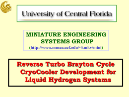 Reverse Turbo Brayton Cycle CryoCooler Development for Liquid