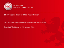 Erstellen Spielbericht - Hessischer Fußball Verband