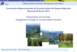 Observatoire Foncier Partenarial de l`Isère