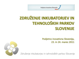 Združenje inkubatorjev in tehnoloških parkov Slovenije je