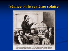 Séance 3: le système solaire - Académie de Nancy-Metz