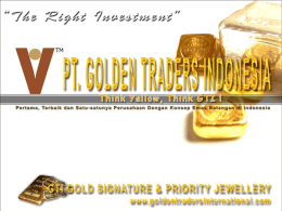 pt. golden traders indonesia spesialis emas