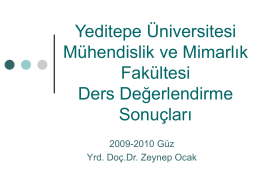 Yeditepe Üniversitesi Mühendislik ve Mimarlık