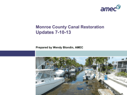 Canal Updates from CMMP with Bathymetry, W