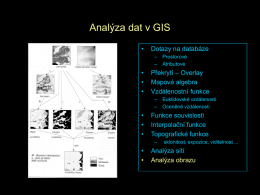 Analýza dat v GIS