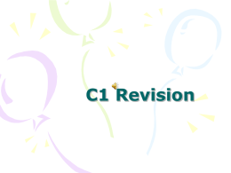 C1 Revision