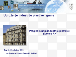 Pregled stanja industrije plastike i gume u RH