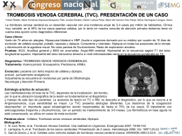 trombosis venosa cerebral (tvc). presentación de un caso