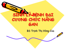 SLB DC CHUC NANG GAN