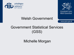 Government statistical Service – Wales