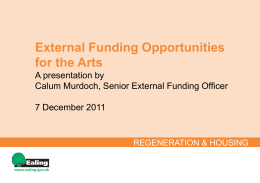 Item 13 - External Funding Opportunities Presentation