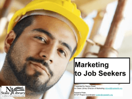 Marketing to Job Seekers - American Library Association