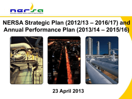 NERSA Strategic Plan & Annual Performance_PPC