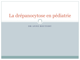 La drépanocytose en pédiatrie