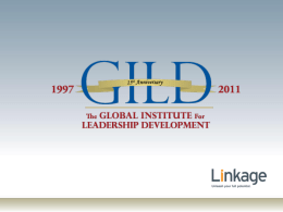 The Year of Learning