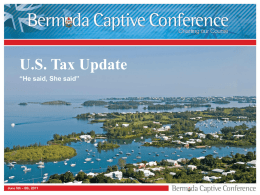 - the Bermuda Captive Conference