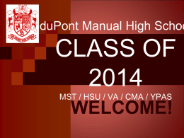 Course - duPont Manual High School