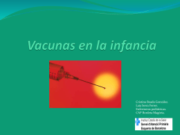 Vacunas en la infancia - Generalitat de Catalunya