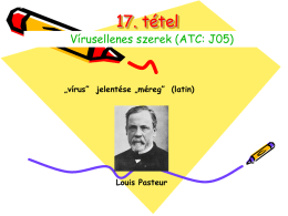 17. t&eacute;tel V&iacute;rusellenes szerek, v&eacute;d&otilde;olt&aacute;sok