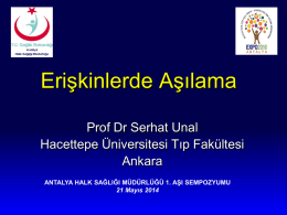 Erişkin aşılaması - Antalya Halk Sağlığı Müdürlüğü