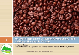 Policy to achieve high yielding coffee farm in Vietnam 11