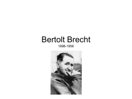 Bertolt Brecht 1898-1956