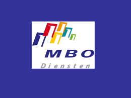 Presentatie MBO Diensten