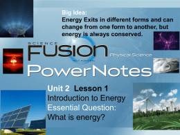 Potential energy