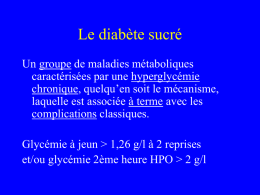 Le diabète de tpe 2 insulino-requérant ou