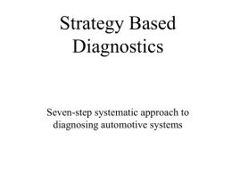 Strategy Based Diagnostics