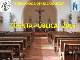 Cuenta pública 2013 - Liceo Inmaculada Concepción de Cauquenes