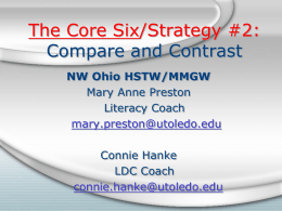 The Core Six Strategy #2: Compare and Contrast