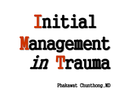 new Initial management in trauma