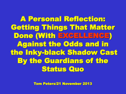 PPT - Tom Peters