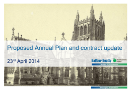 Power Point presentation from Balfour Beatty Apr 14