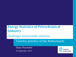 Presentation - Energy Statistics of Petrochemical