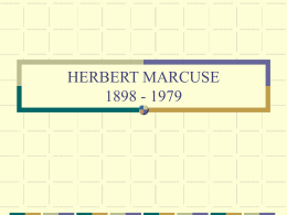HERBERT MARCUSE 1898
