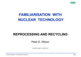 INTRODUCTION TO NUCLEAR TECHNOLOGY