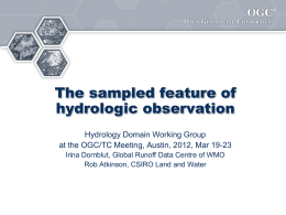 Hydrologic Features and Observations