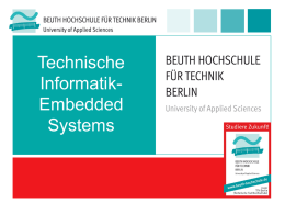 Beuth Präsentation - Beuth Hochschule für Technik Berlin