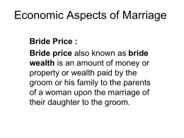 Bride Price - Assignment Point