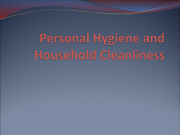 SVN 3E - 3.5 - Personal Hygiene and Household Cleanliness p