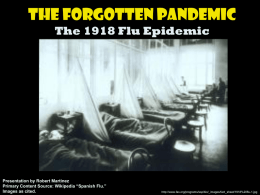 1918 Flu Epidemic