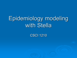 Epidemiology modeling with Stella