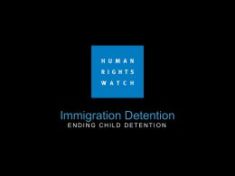 Immigration Detention - Child Centre: Expert Group for Cooperation