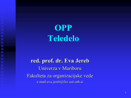 3-OPP Teledelo - dr. Eva Jereb