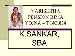 Varishta Pension Bima Yojana - LIC - K. Sankar