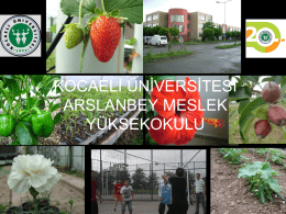 Arslanbey MYO Tanıtım Sunumu - Arslanbey Meslek Yüksekokulu