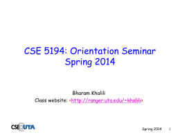 Class Slides