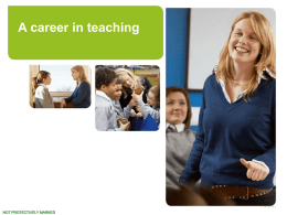 Turn Your Talent To Teaching - University of Central Lancashire